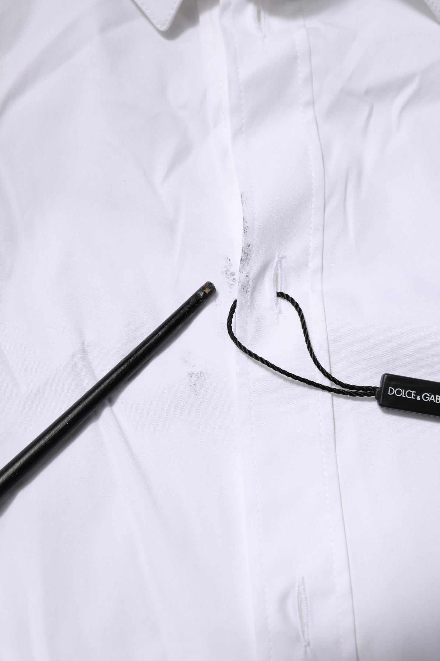 White Cotton GOLD Long Sleeves Formal Shirt