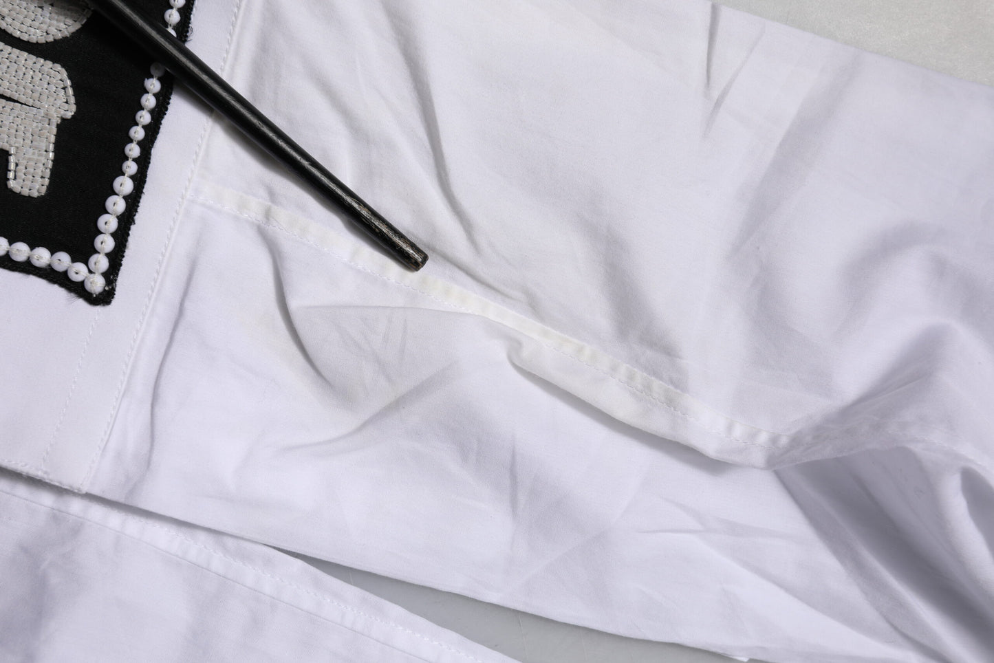 White Cotton GOLD Long Sleeves Formal Shirt