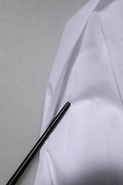 White Cotton GOLD Long Sleeves Formal Shirt