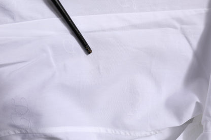 White Cotton GOLD Long Sleeves Formal Shirt