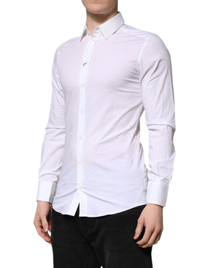 White GOLD Long Sleeves Dress Formal Shirt