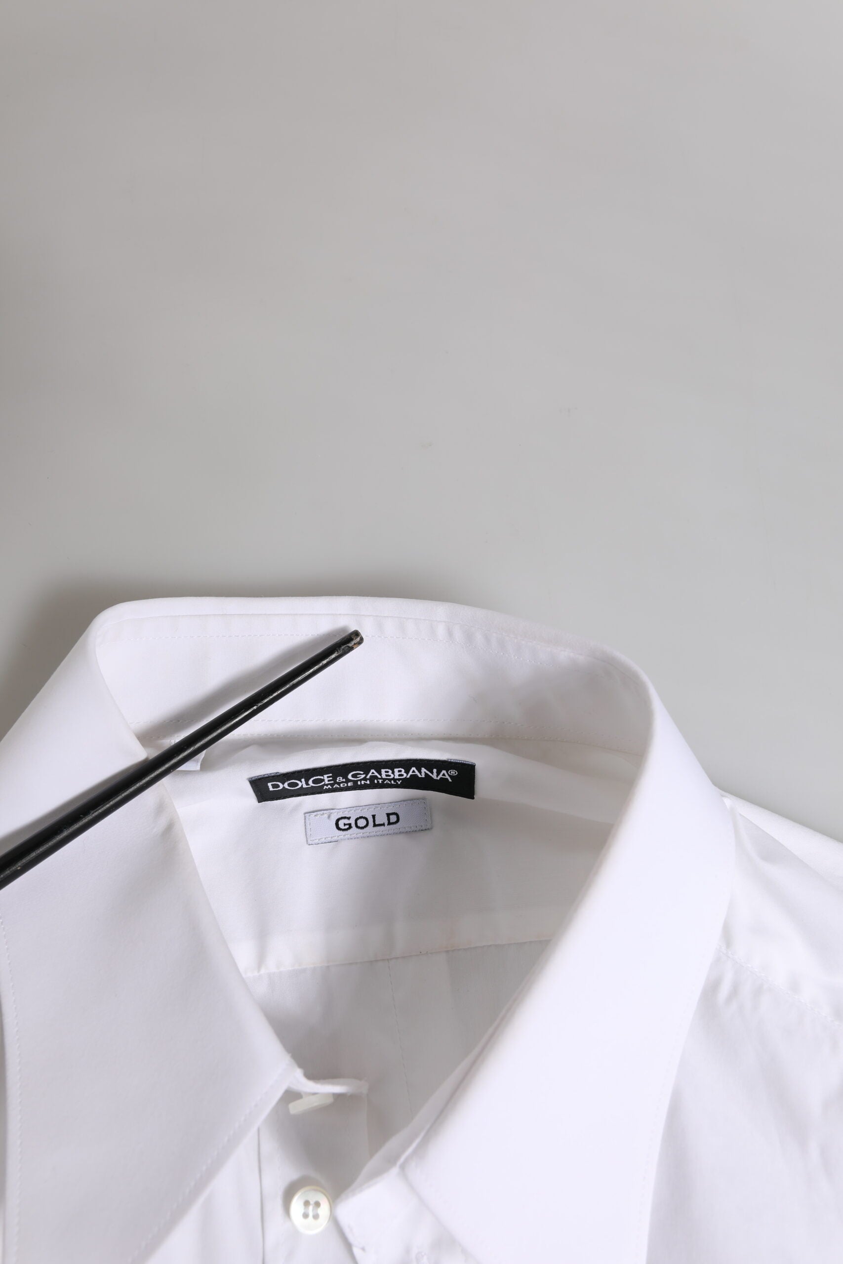 White GOLD Long Sleeve Dress Men Formal Shirt