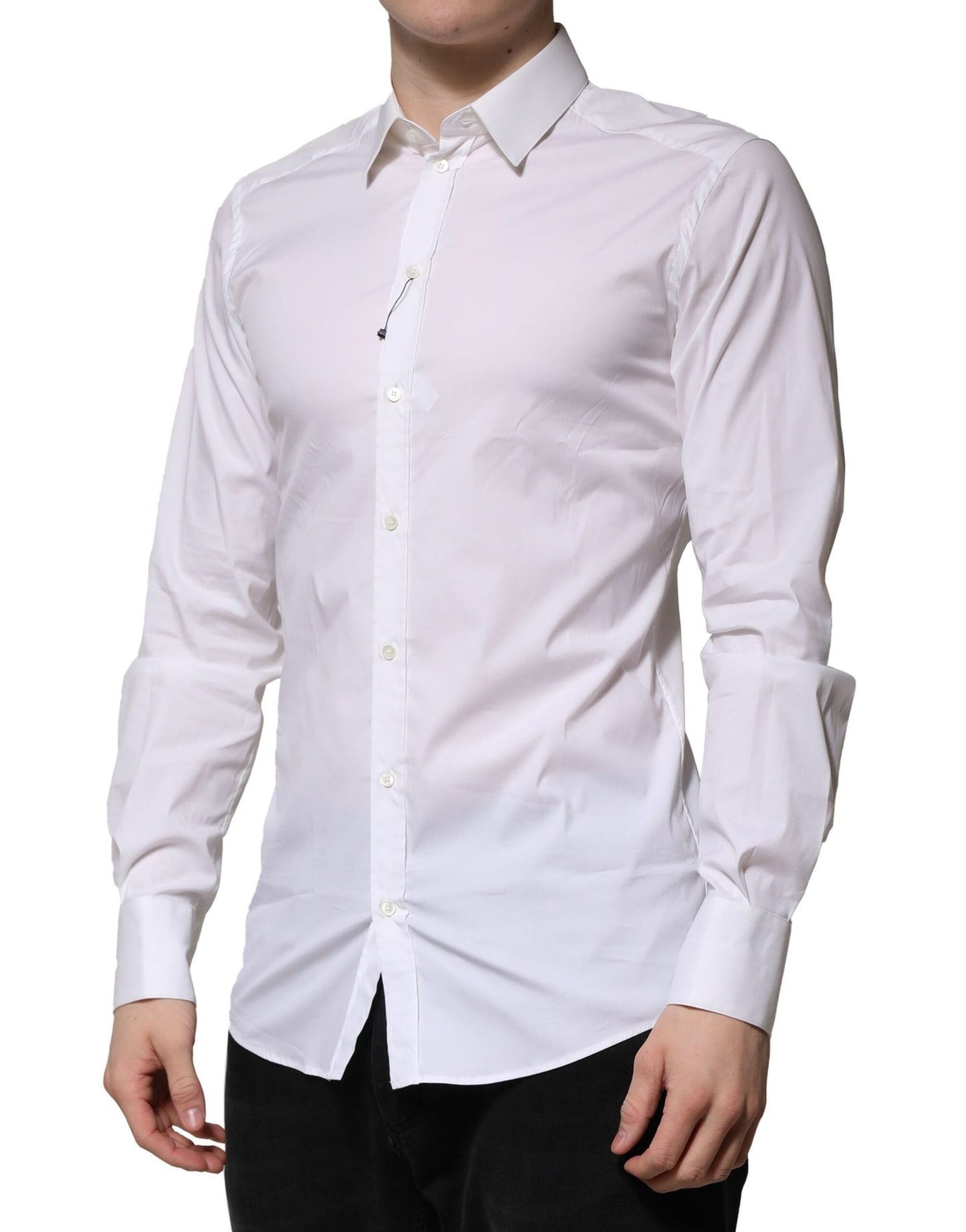 White GOLD Long Sleeve Dress Formal Shirt