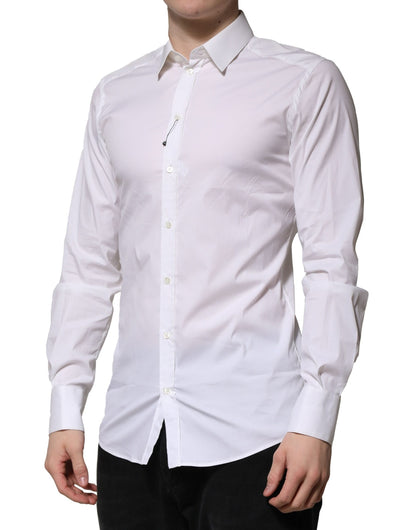 White GOLD Long Sleeve Dress Formal Shirt