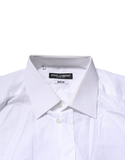 White MARTINI Cotton Men Dress Formal Shirt