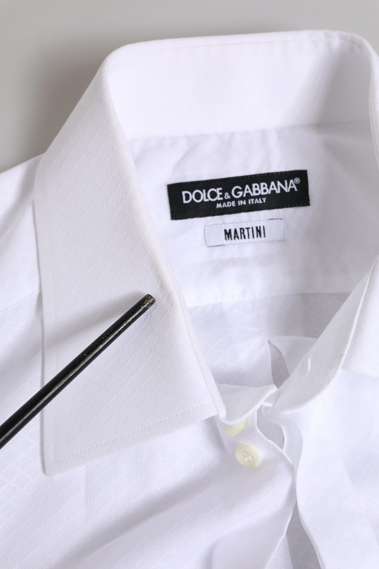 White MARTINI Cotton Men Dress Formal Shirt