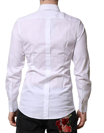 White GOLD Cotton Long Sleeves Men Formal Shirt