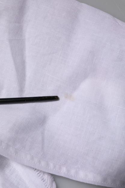 White Linen Long Sleeves Casual Men Shirt