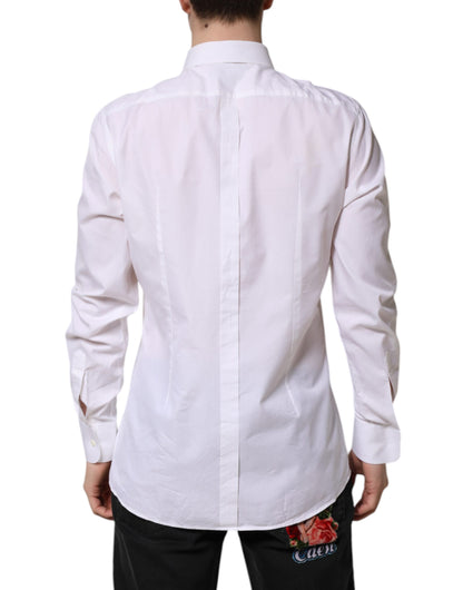 White GOLD Cotton Long Sleeves Formal Shirt