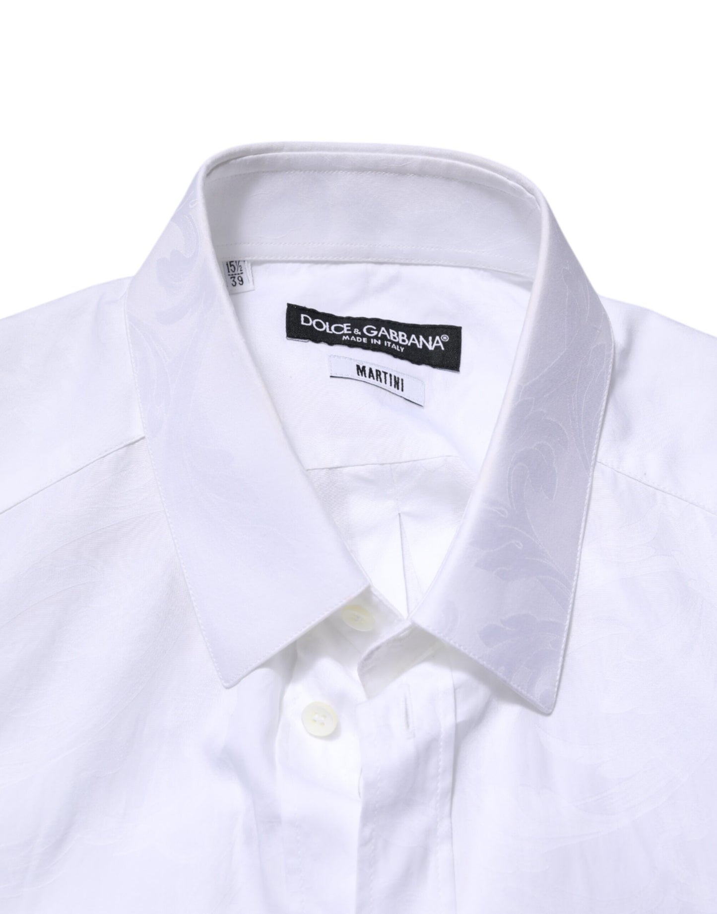 White MARTINI Cotton Long Sleeve Formal Shirt