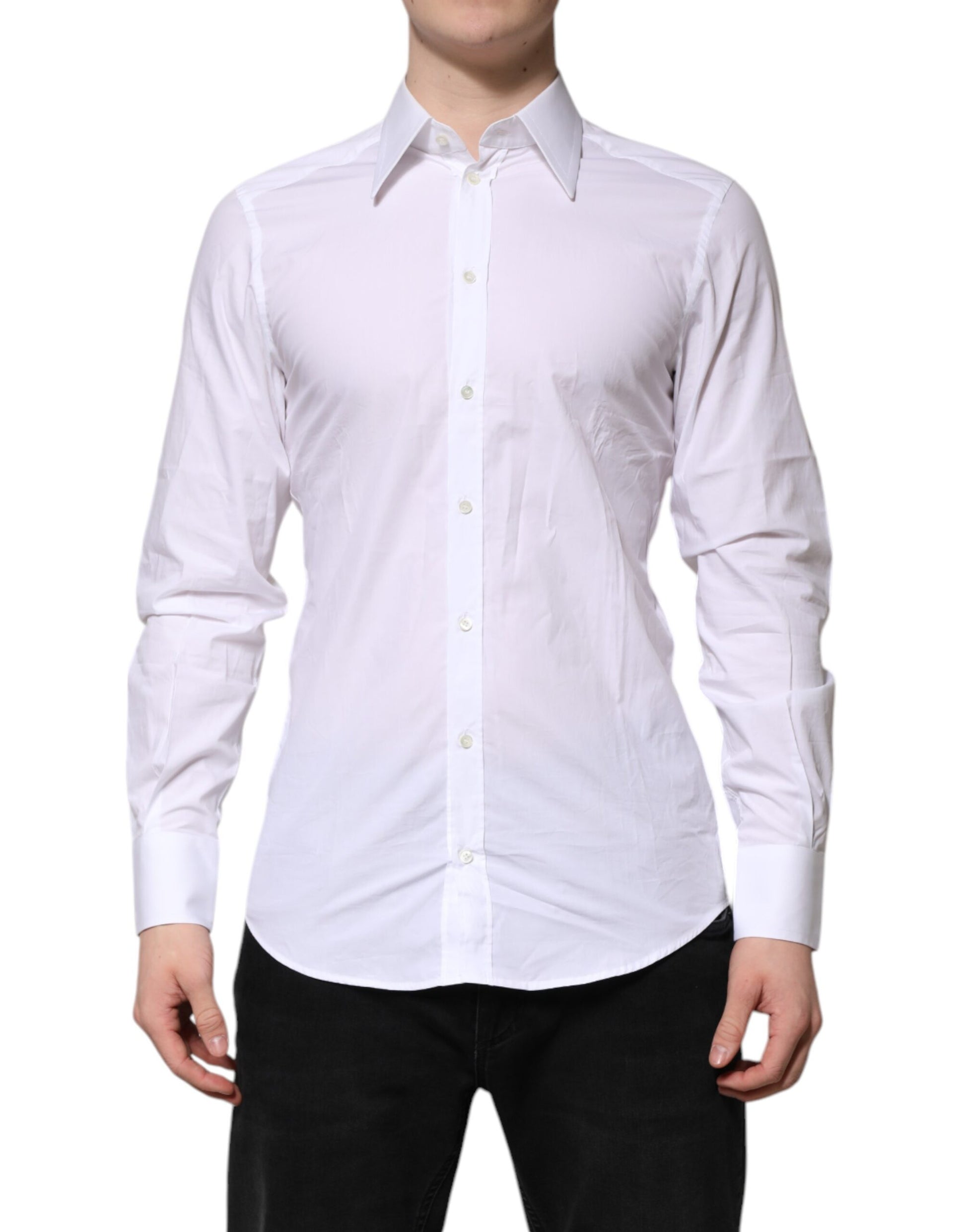 White GOLD Cotton Poplin Dress Formal Shirt