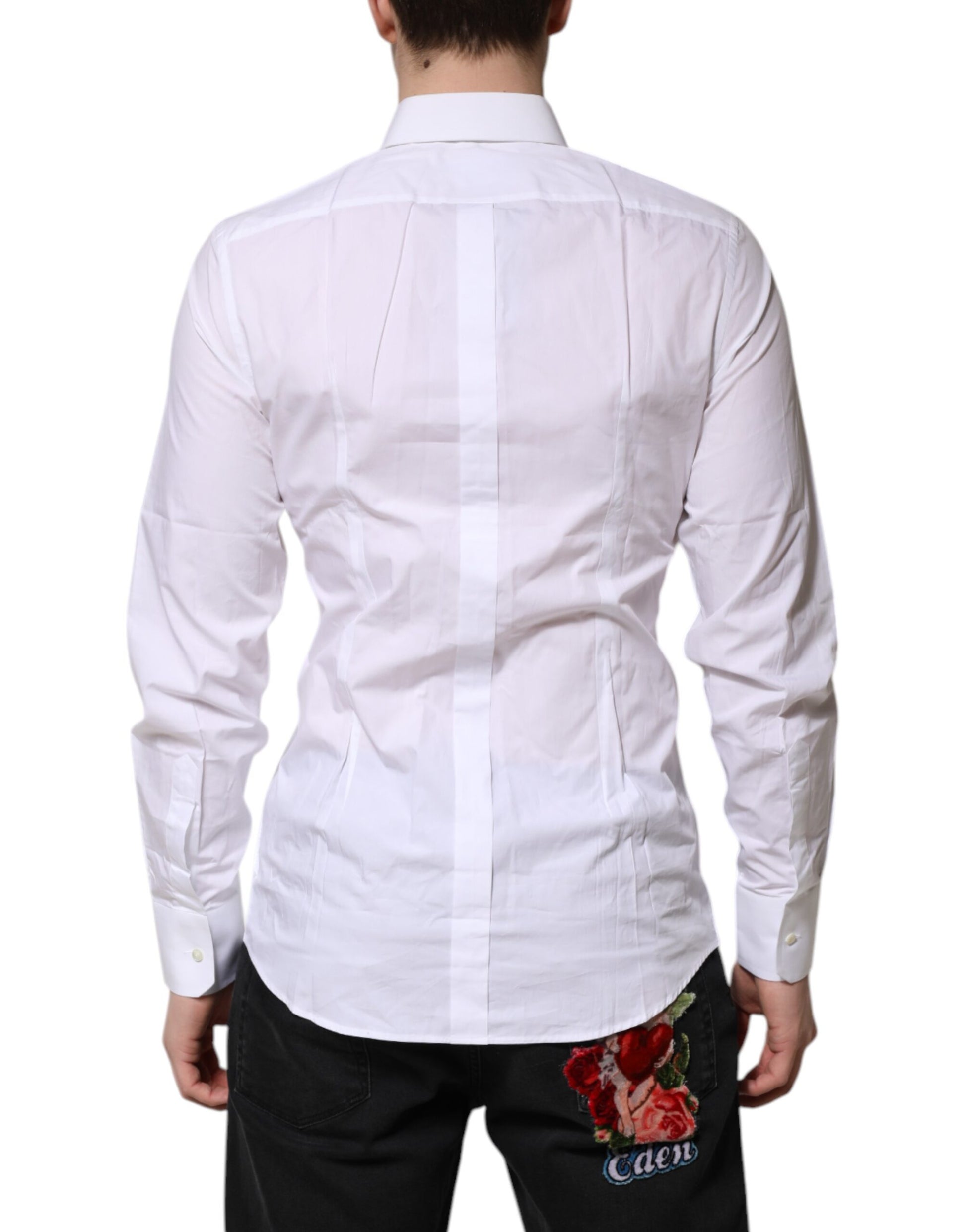 White GOLD Cotton Poplin Dress Formal Shirt