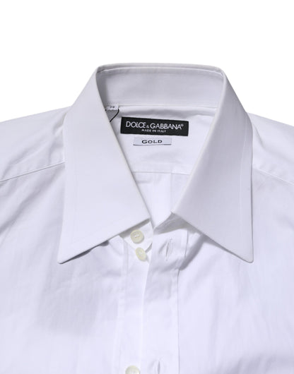 White GOLD Cotton Poplin Dress Formal Shirt
