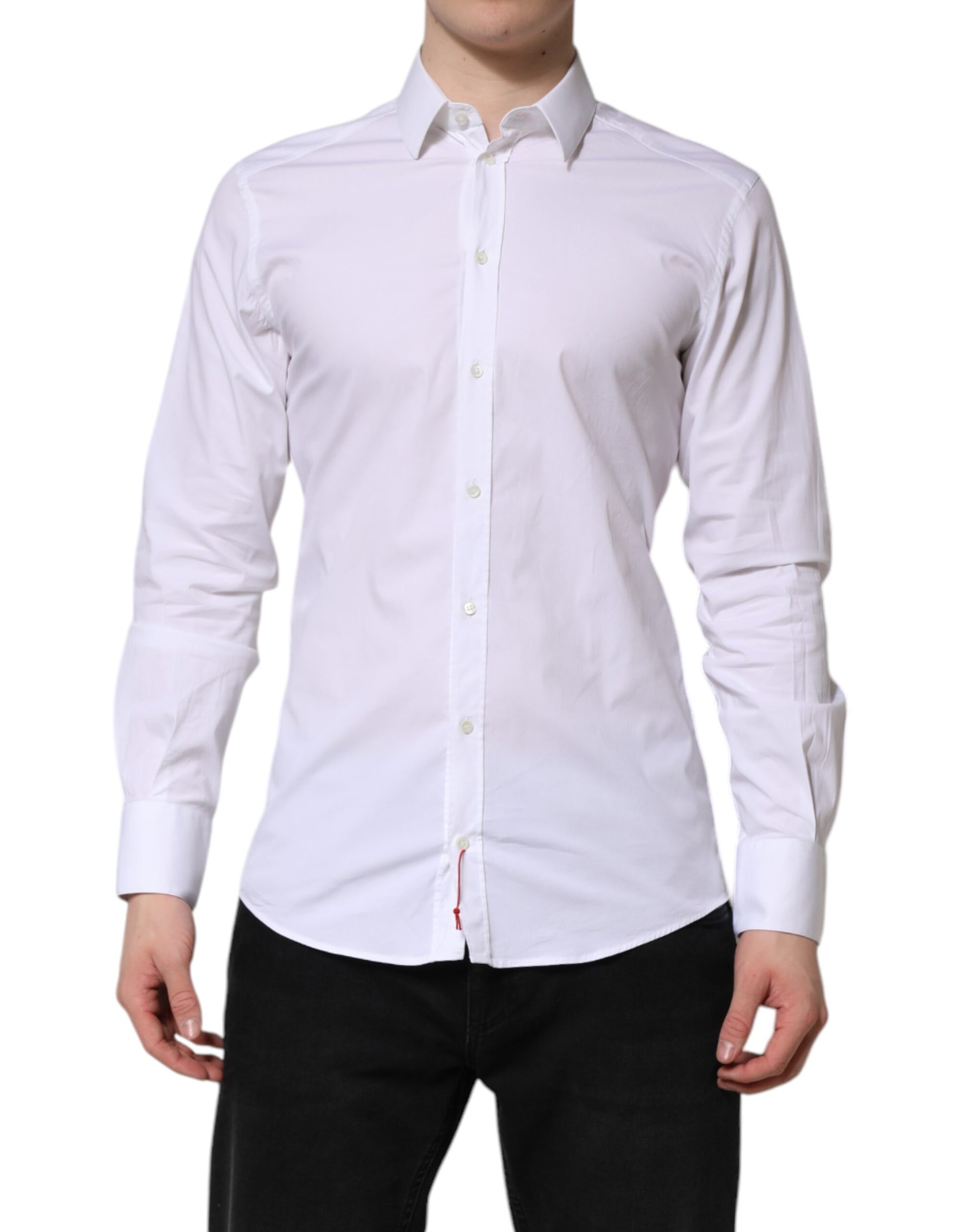 White GOLD Cotton Men Dress Formal Shirt
