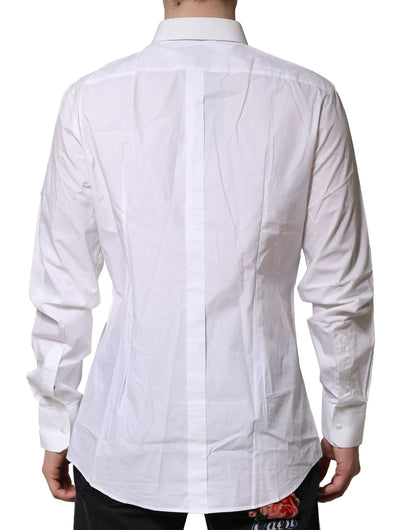 White GOLD Cotton Men Dress Formal Shirt