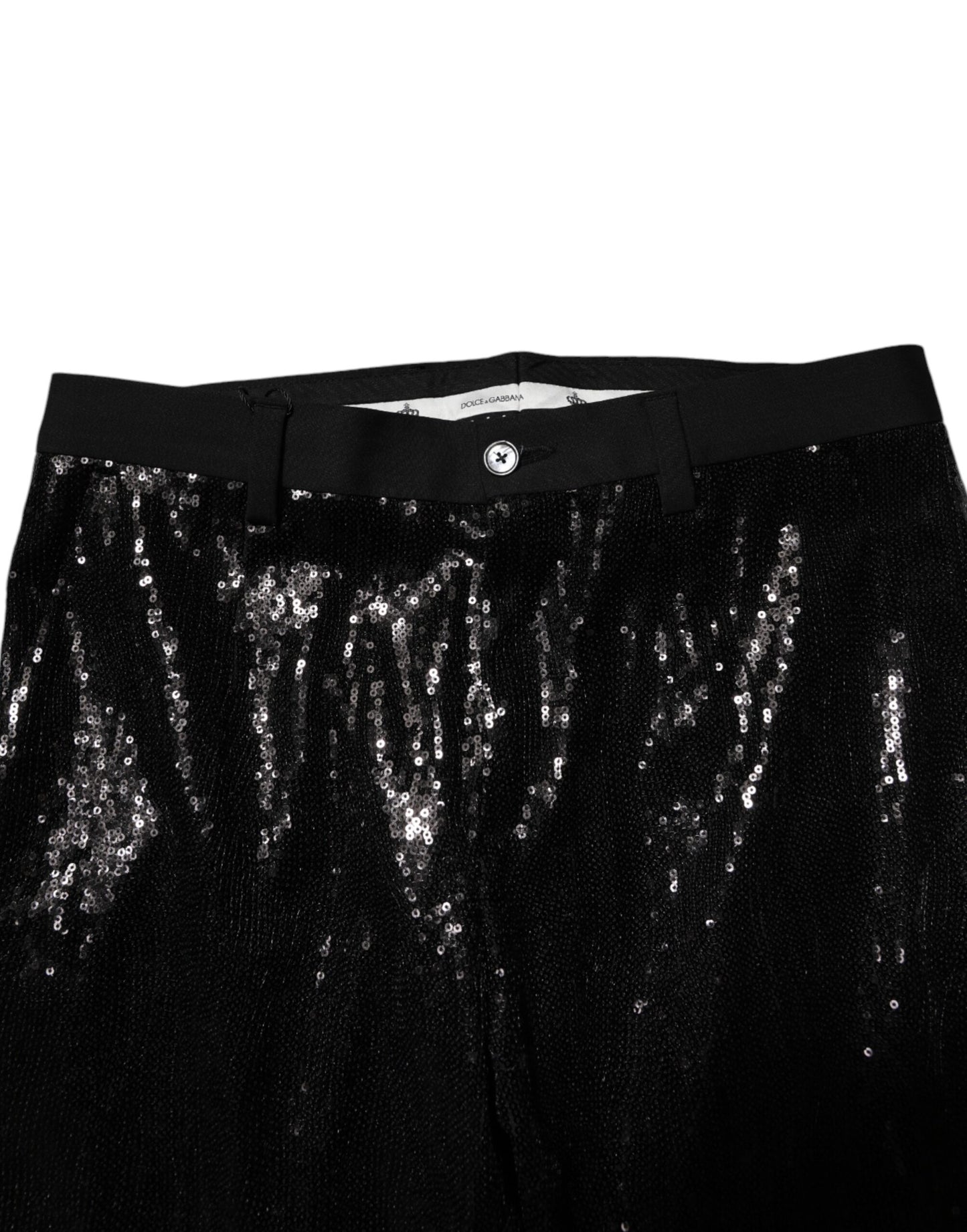 Black Sequined Embellishment Pants