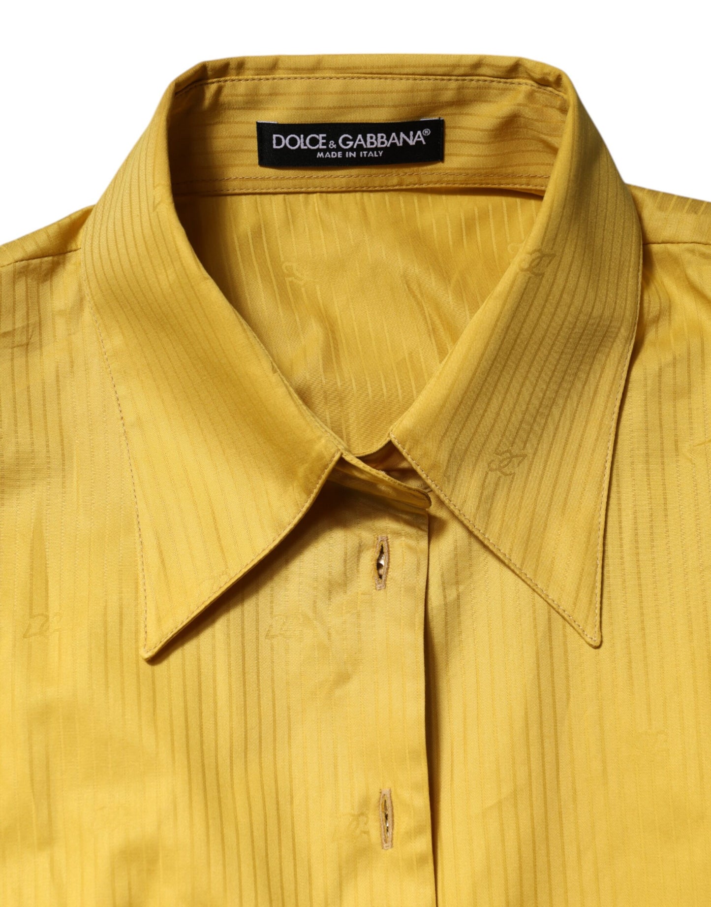 Mustard Collared Short Sleeves Blouse Top