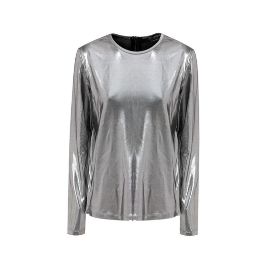 Gray Viscose Long Sleeve