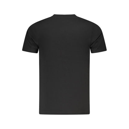 Black Cotton Men T-Shirt