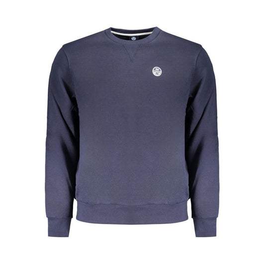 Blue Cotton Men Sweater