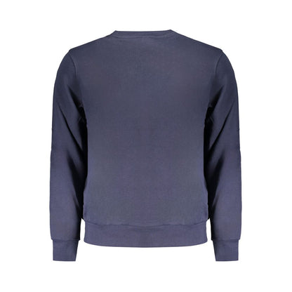 Blue Cotton Men Sweater