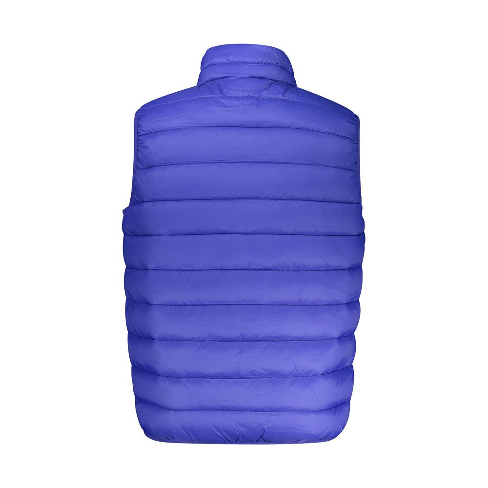 Blue Polyamide Men Jacket