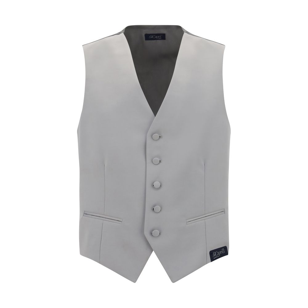 Gray Polyester Waistcoat