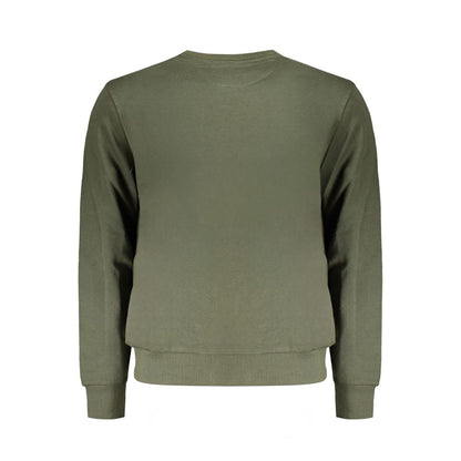 Green Cotton Men Sweater