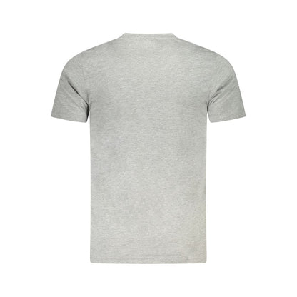 Gray Cotton Men T-Shirt