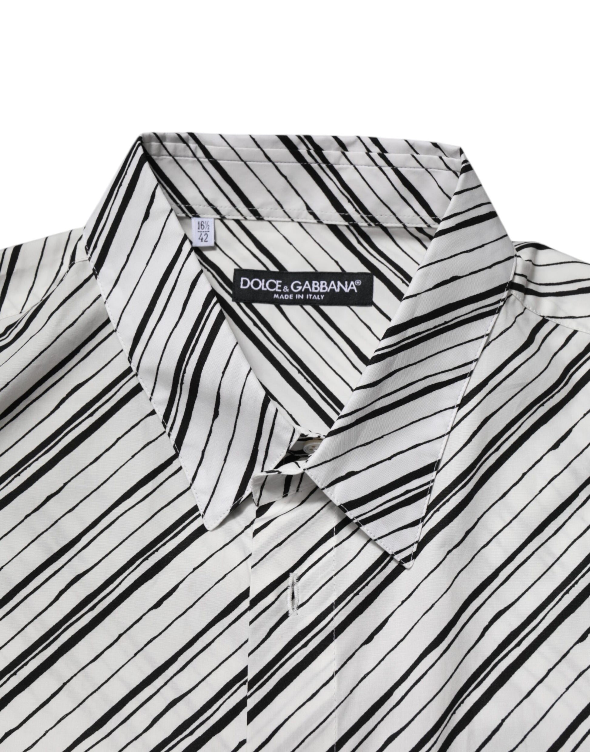 White Striped Long Sleeves Men Formal Shirt
