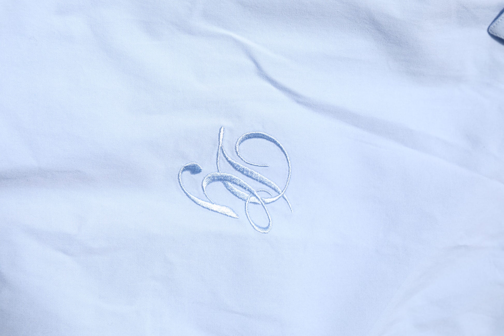 Sky Blue Cotton GOLD Long Sleeves Dress Shirt