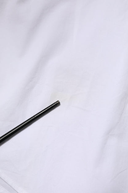 White Cotton GOLD Long Sleeves Dress Shirt