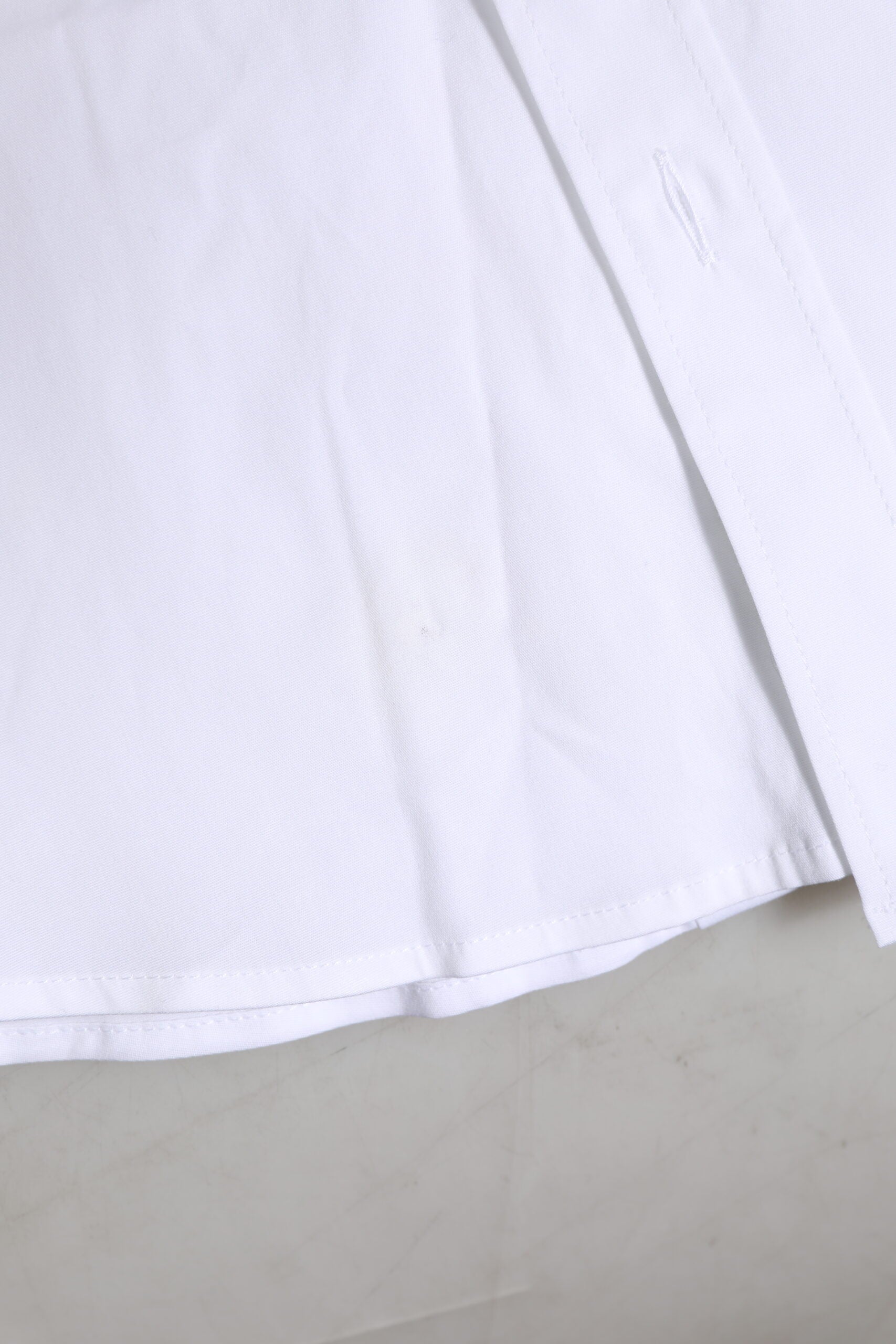 White Cotton GOLD Long Sleeves Dress Shirt