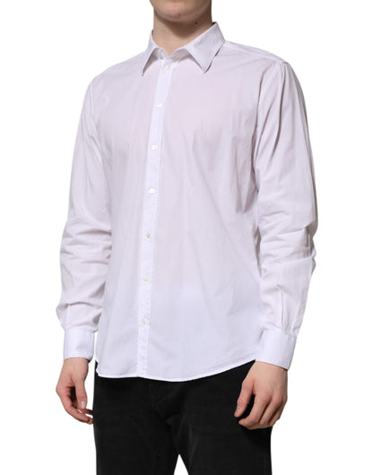 White Cotton STAFF Long Sleeves Formal Shirt