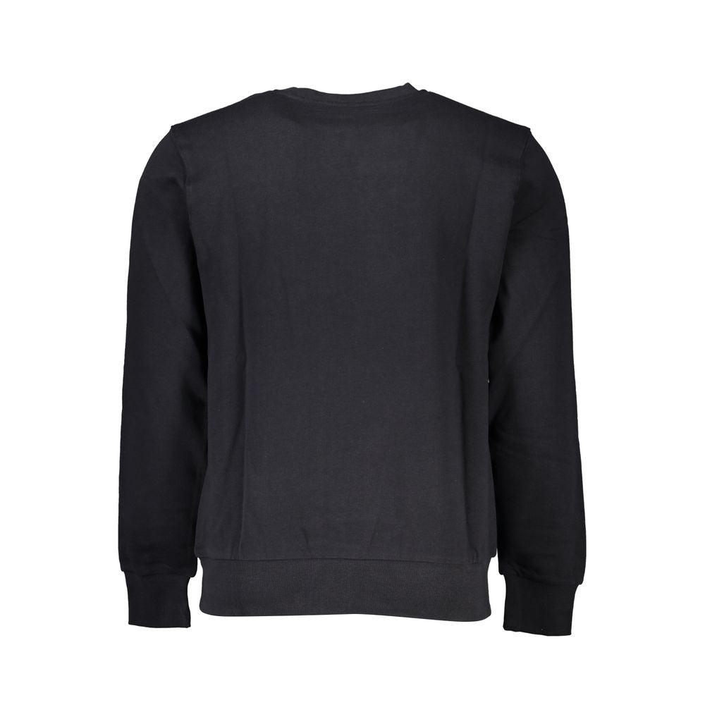 Black Cotton Men Sweater