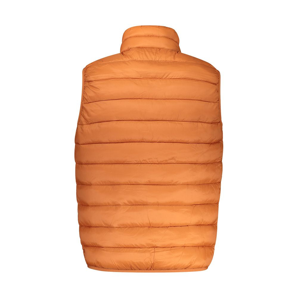 Orange Polyamide Men Jacket