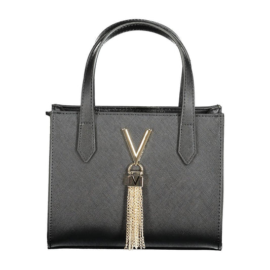Black Polyethylene Women Handbag