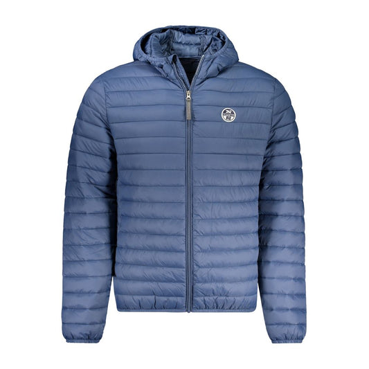 Blue Polyamide Men Jacket