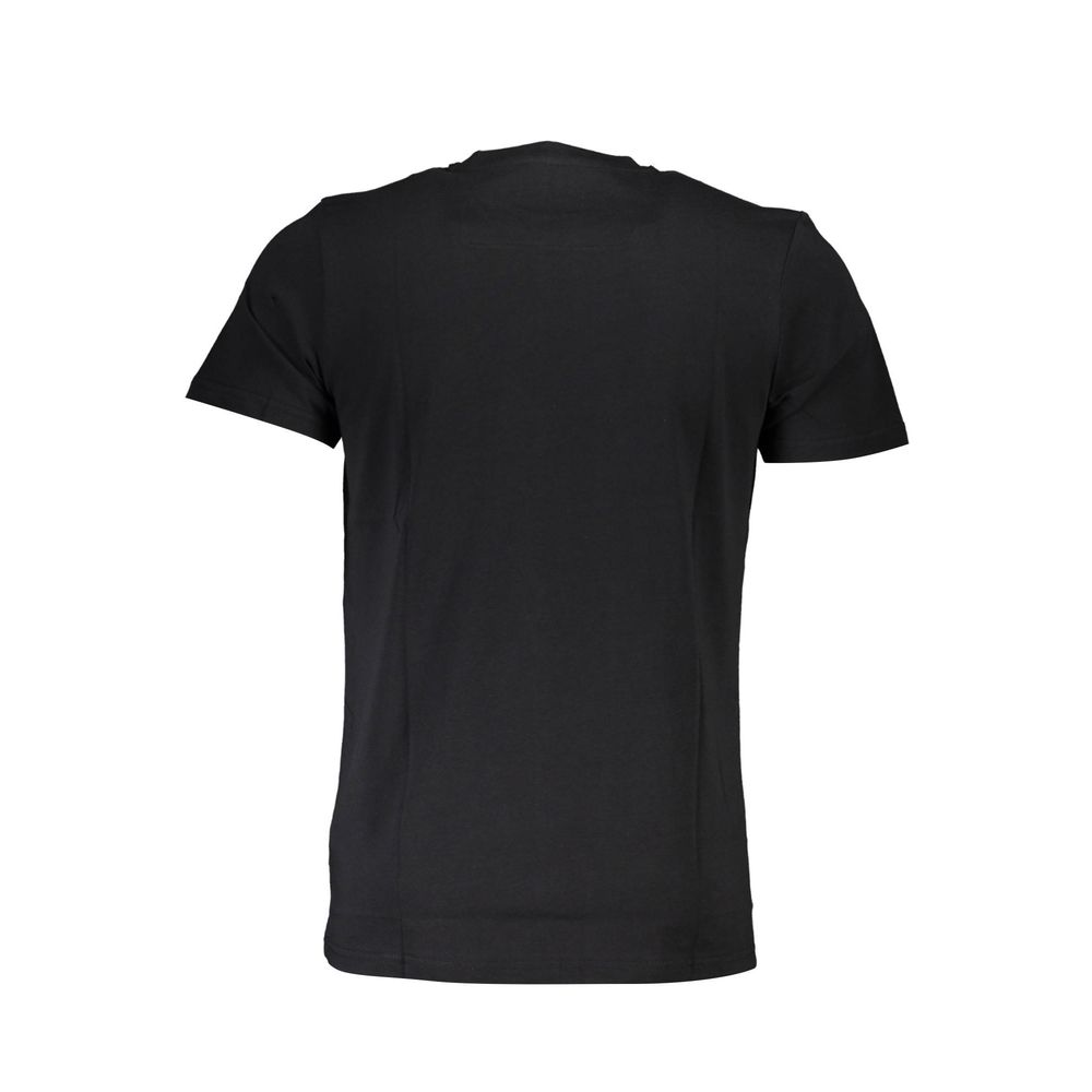Black Cotton Men T-Shirt