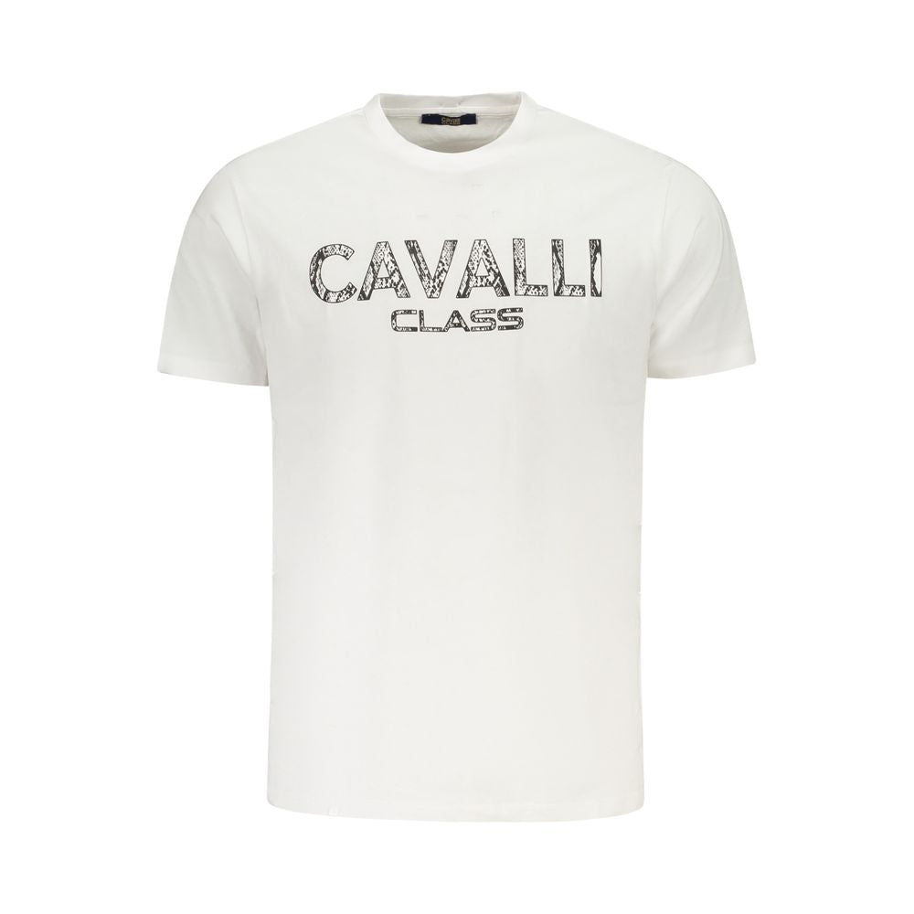 White Cotton Men T-Shirt