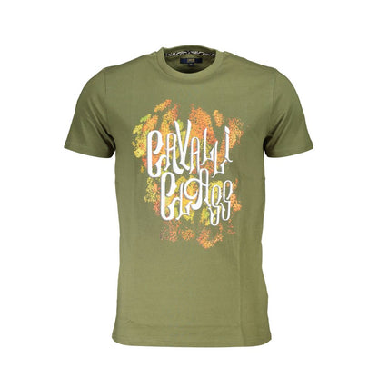Green Cotton Men T-Shirt