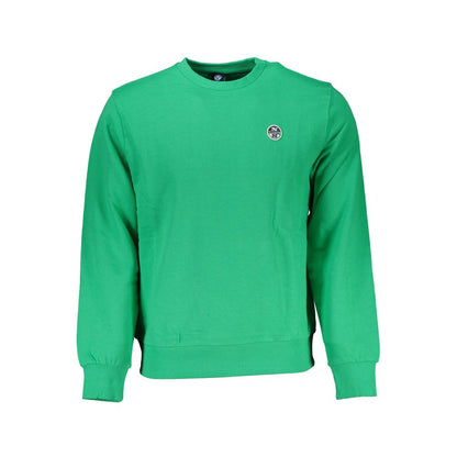 Green Cotton Men Sweater