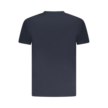 Blue Cotton Men T-Shirt