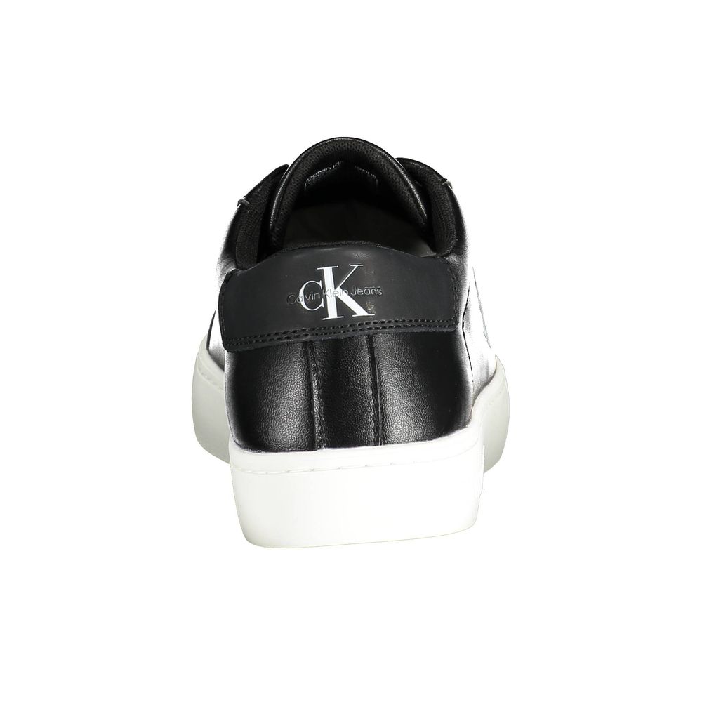 Black Leather Men Sneaker