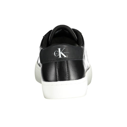 Black Leather Men Sneaker