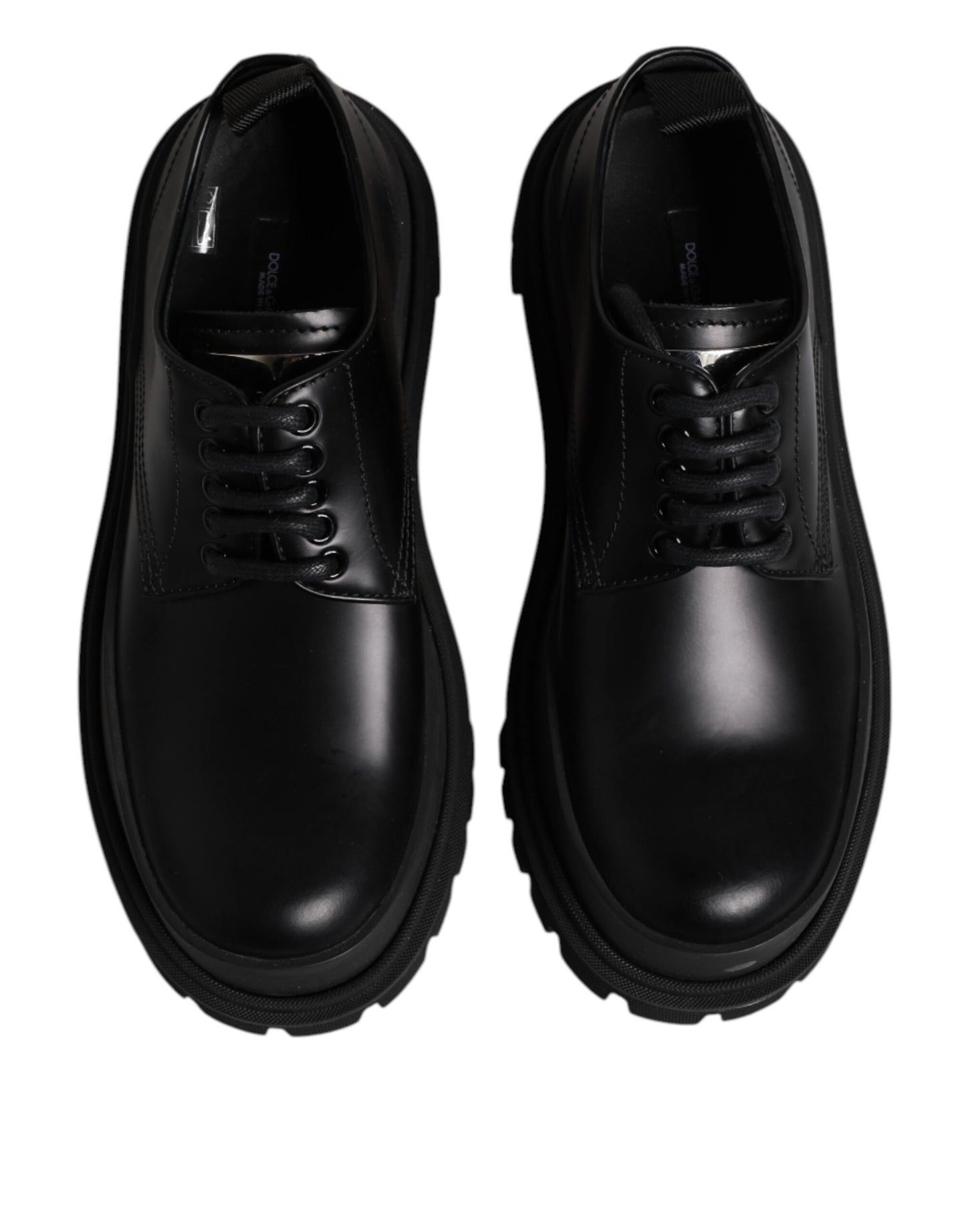 Black Leather Lace Up Derby Men Dress Shoes