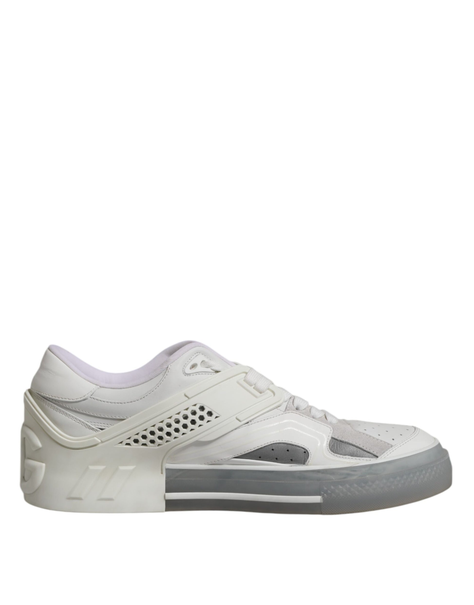 White Low Top DG Embossed Men Sneakers Shoes