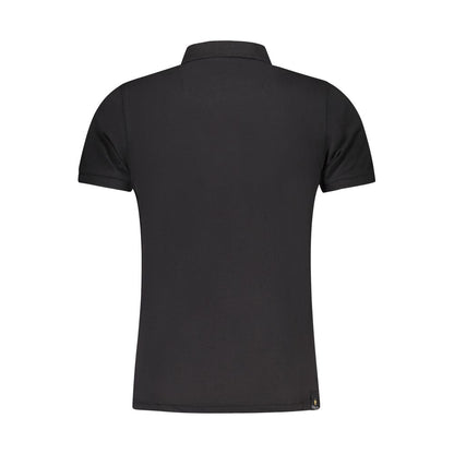 Black Cotton Polo Shirt