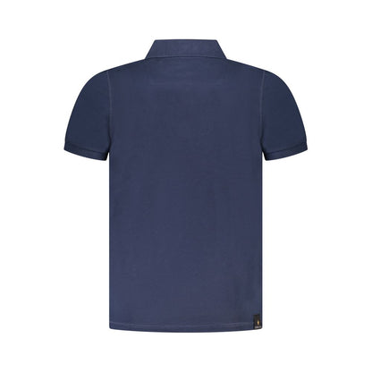 Blue Cotton Polo Shirt