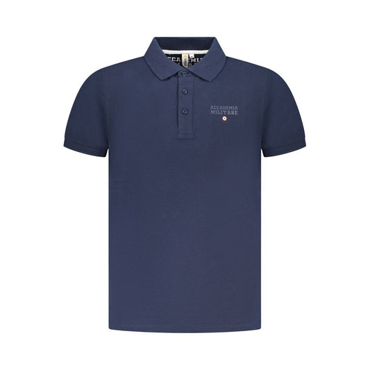 Blue Cotton Polo Shirt